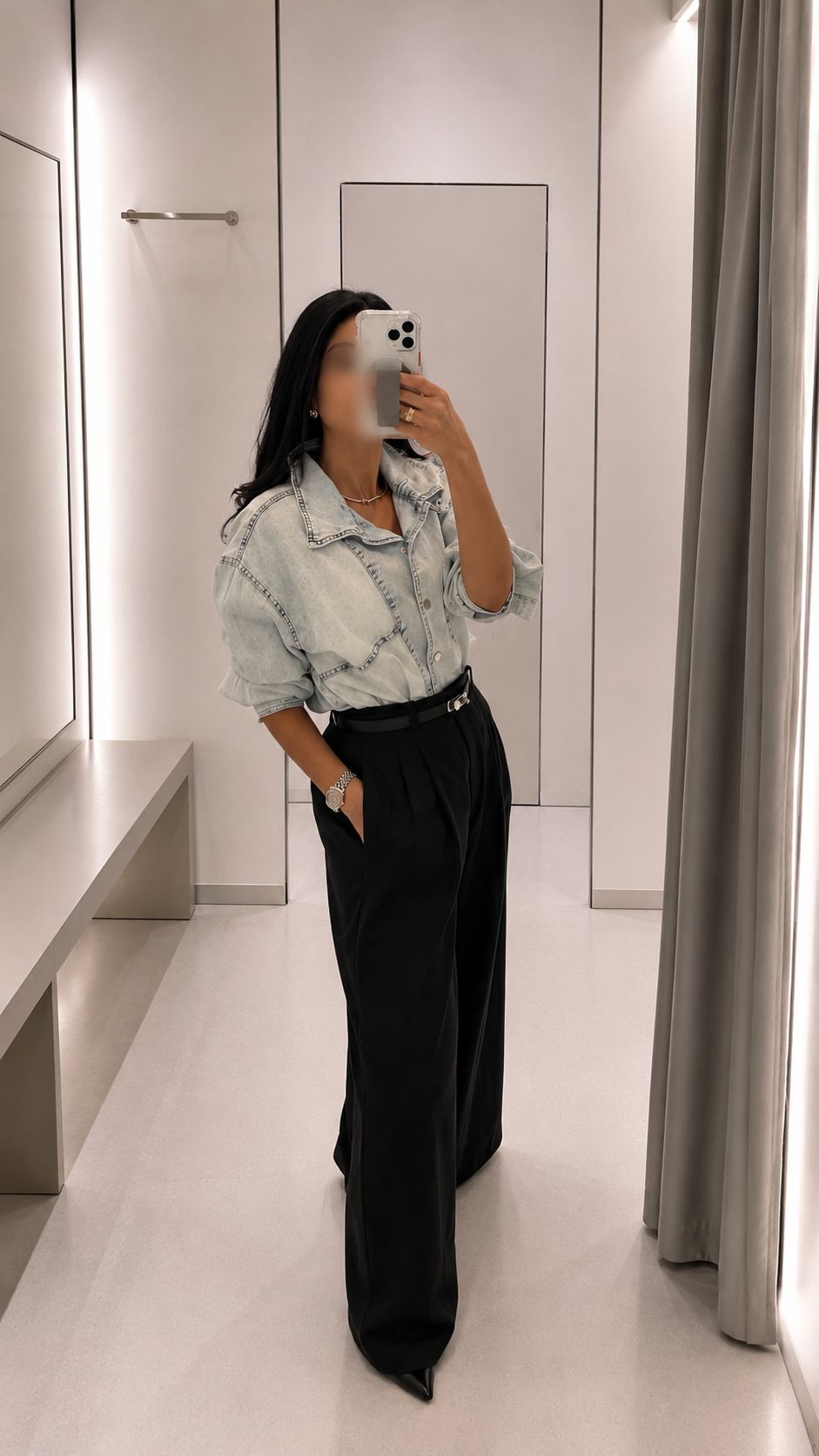 The Amara Denim Shirt