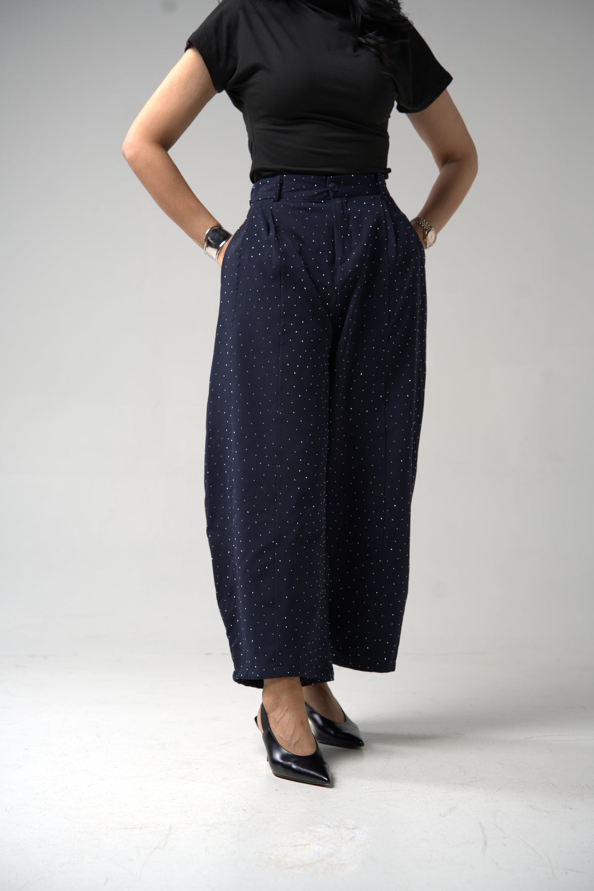 LUMI Crystal Wide-Leg Pants