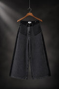 The Inside-Out Fold Wide Jeans - Hanger view