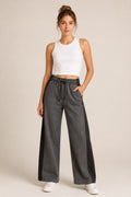 Shadow Side Wide-Leg Pants - Model view