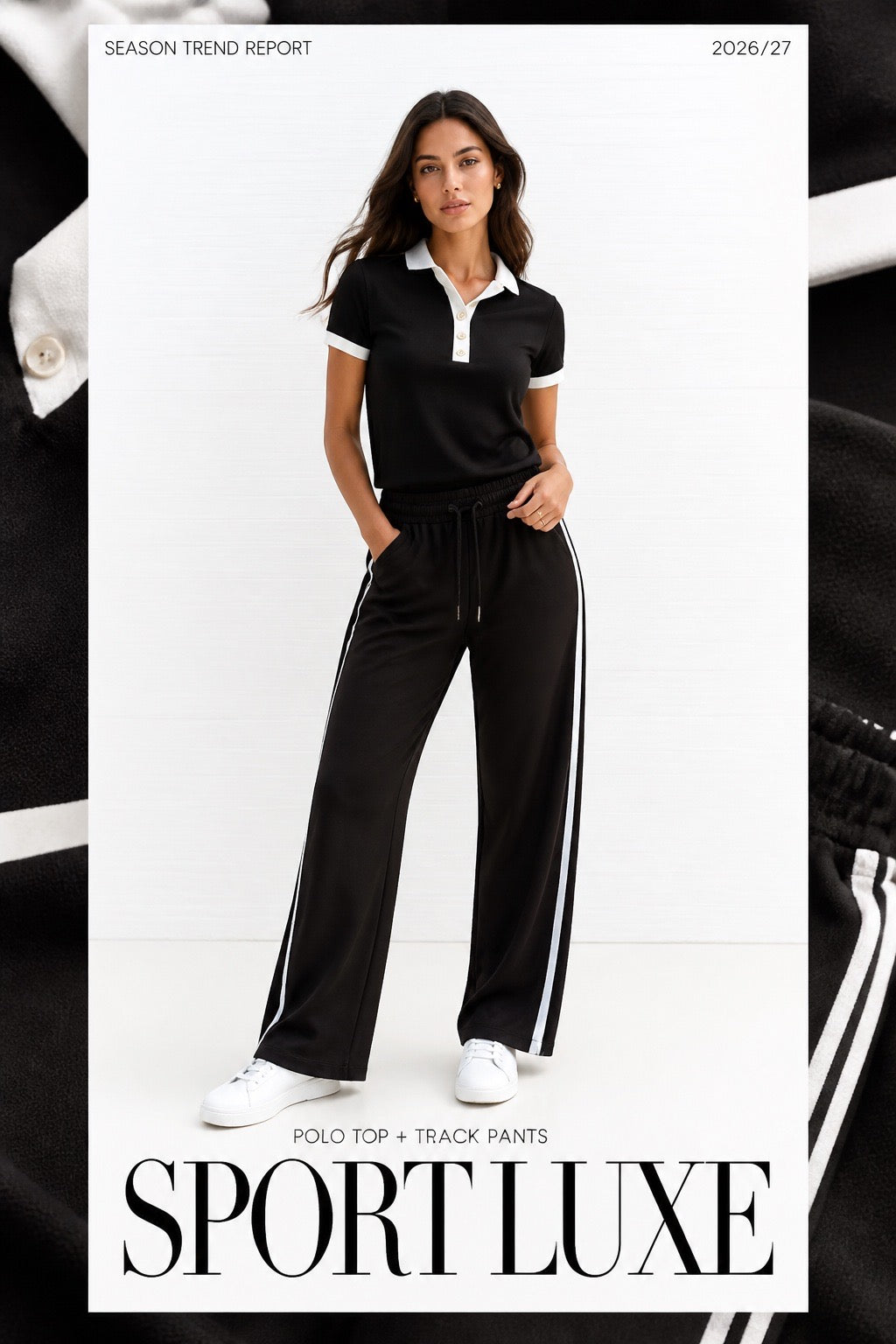 The Retro Polo Wide Matching Set