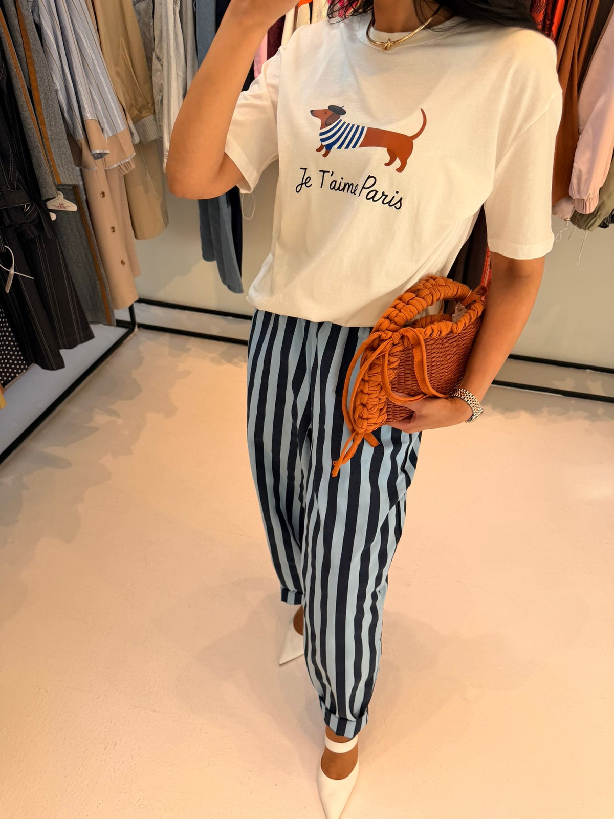The Riviera Striped Wide Pants