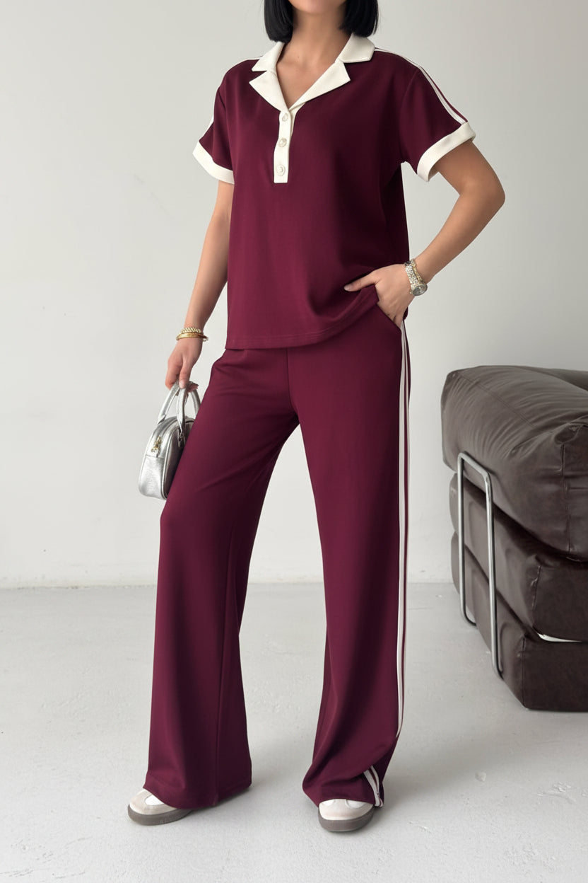 The Retro Polo Wide Matching Set